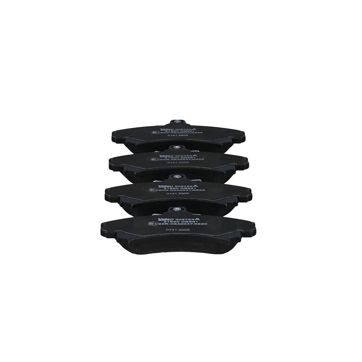 Jeu de 4 plaquettes de frein VALEO ref. 302723A